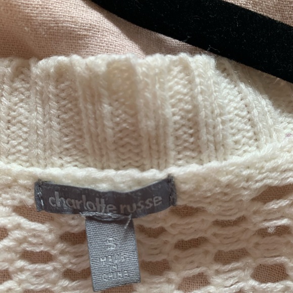 Open knit crochet cardigan size S - Picture 2 of 2